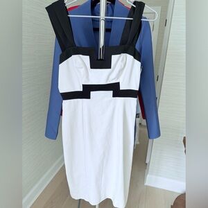 Elegant Black and White Dress